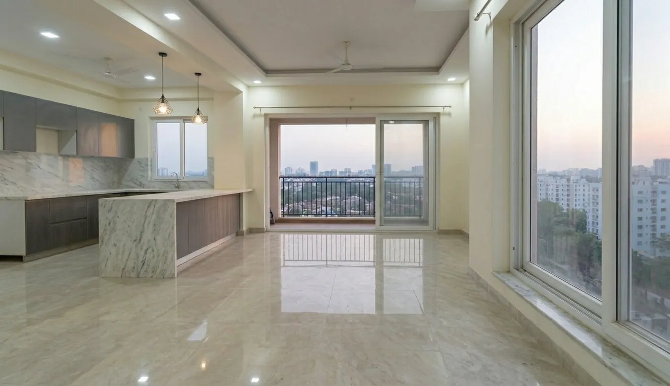 Clean and move-in ready apartment after professional deep cleaning